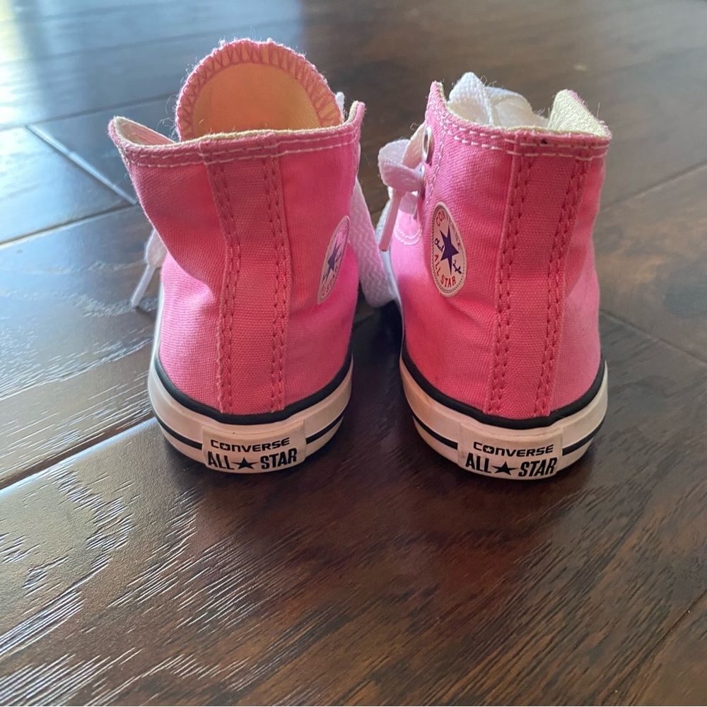 Converse Chuck Taylor All Star Toddler Children’s Kids Shoes in Pink White US 4 - Picture 2 of 8